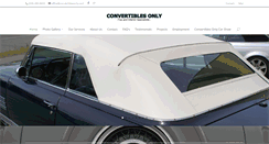 Desktop Screenshot of convertiblesonly.com